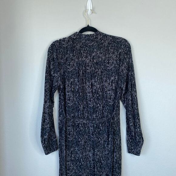 RAILS Beatrice Midi Dress Charcoal Abstract Animal Print Size Small Gray - Picture 10 of 10
